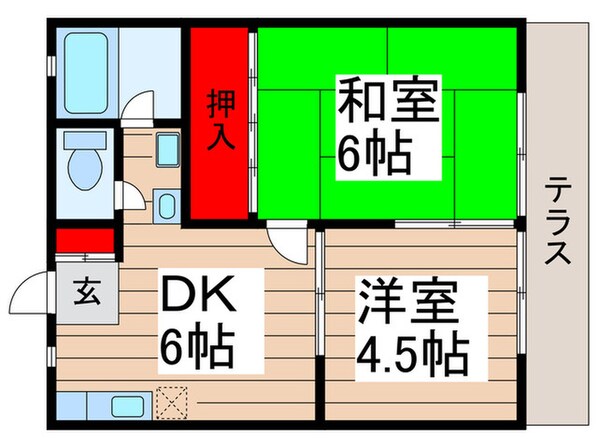 クレストパレス壱番館の物件間取画像